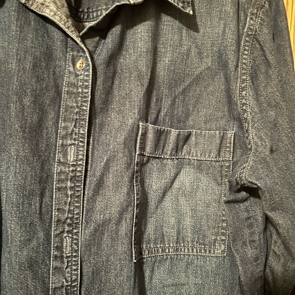 Banana Republic Indigo Denim Shirt Size XL - Picture 7 of 8